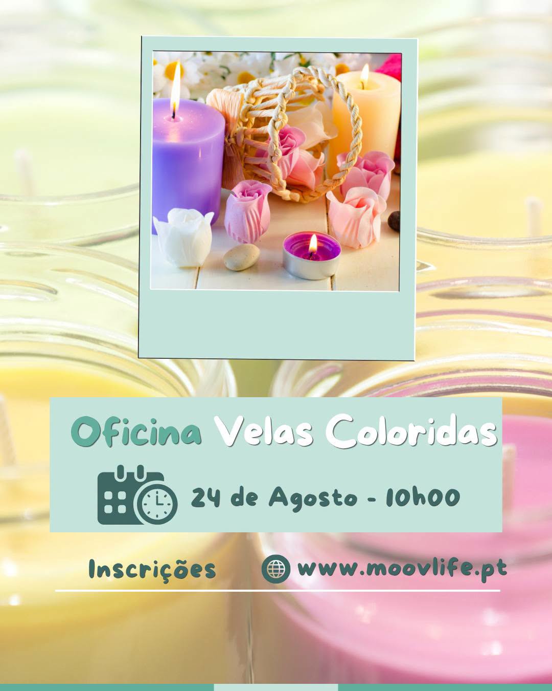 Oficina Velas Coloridas — event image